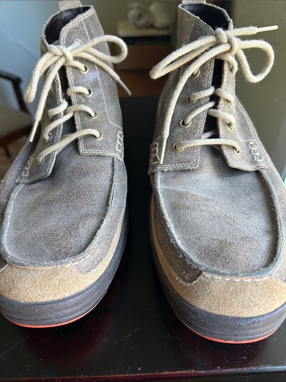 Cole Haan brown leather shoes with Nike Air sole size 13